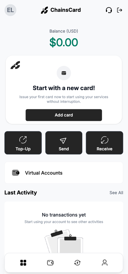 ChainsCard (Crypto Banking)